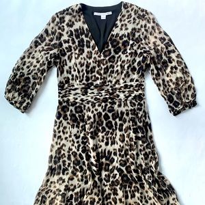 Diane Von Furstenberg leopard printed dress